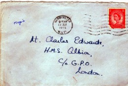 2225 Carta Warminster 1955 Inglaterra - Lettres & Documents
