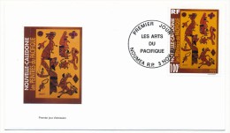 NOUVELLE CALEDONIE => 3 FDC => 1997 - Les Arts Du Pacifique - FDC