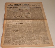 Journal Le Havre Libre Du 1er Mars 1945 - Français