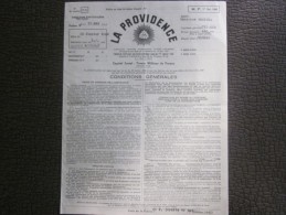 Contrat Assurance Maison Document Commercial >la Providence 25 Janvier 1946 à Toulon - Automobilismo