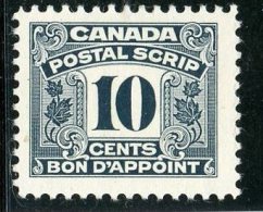 Canada 1967 10 Cent Postal Script Ssue #FPS32 - Fiscaux