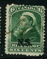 Nova Scotia 1868 6 Cent Bill Stamp Ssue #NSB7 - Gebraucht