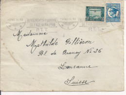 ROMANIA, LETTERA VIA AEREA LEI 10,50, PER LOSANNA, SUISSE, - Storia Postale