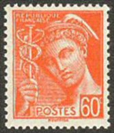 France Mercure - N°  415 * Le 60 Centimes Rouge Orange - 1938-42 Mercure