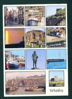ENGLAND  -  Whitby  Multi View  Used Postcard As Scans - Whitby