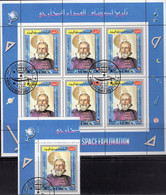 Astronom Gallilei Yemen 862+Kleinbogen O 8€ US-Raumflug Historie 1970 Sheet Hoja Space History Exploration Sheetlet - Mitologia
