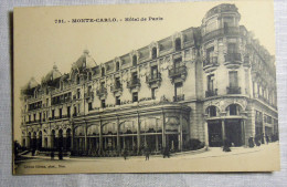 MONACO ---  MONTECARLO HOTEL DE PARIS - Hôtels