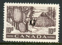 Canada 1950 10 Cent Drying Skins  Issue #O26  MNH - Overprinted