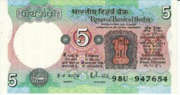 India #80l, 5 Rupee 1985-90 Banknote Currency - Inde