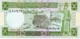Syria #100d, 5 Pounds 1988 Banknote Currency - Syria