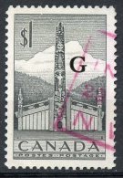 Canada 1952 $1.00 Totem Pole Overprint Issue #O32 - Sovraccarichi