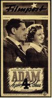"Filmpost" "Adam Hatte 4 Söhne" Mit Ingrid Bergmann , Warner Baxter  -  Filmprogramm Nr. 58 Von Ca. 1947 - Altri & Non Classificati