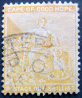 CAPE Of GOOD HOPE 1884 1shilling Hope USED Scott52 CV$2 - Kaap De Goede Hoop (1853-1904)