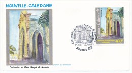 NOUVELLE CALEDONIE => 1 FDC => 1993 - Centenaire Du Vieux Temple De Nouméa - FDC