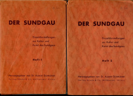 Livre - Der Sundgau Einzeldarstellung Zur Kultur Und Kunst Des Sundgaus Heft I + 2 Von Dr Albert Schröder - Alsace