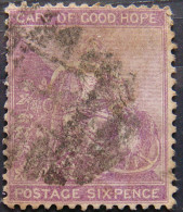 CAPE Of GOOD HOPE 1884 6d Hope USED - Capo Di Buona Speranza (1853-1904)