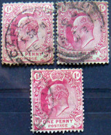 CAPE Of GOOD HOPE 1902 1d King Edward VII USED 3 Stamps - Cap De Bonne Espérance (1853-1904)