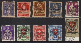 SUISSE - SOCIETE DES NATIONS - ONU - UNO / TIMBRES DE SERVICE (voir Liste) OBLITERES / COTE 120.00  (ref T1827) - Oficial