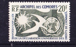COMORES  1958  Déclaration Universelle Des Droits De L 'homme   YT 15  **      TB - Ungebraucht