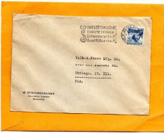 Switzerland Old Cover Mailed To USA - Cartas & Documentos