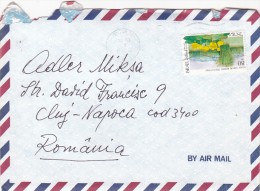 700A  AIRMAIL COVER 1990 SEND TO ROMANIA - Storia Postale