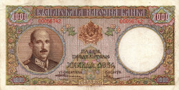 Bulgaria,1000 Leva,1938 - P.56,see Scan - Bulgarie