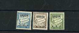 - FRANCE COLONIES . GABON 1886/1936 . TIMBRES TAXE DE 1928  . NEUFS . - Timbres-taxe