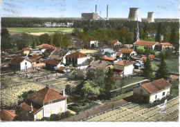 En Avion Au Dessus De... Morcenx Bourg (Landes) Vue Générale 2k. Lapie - Centrale Thermique EDF - Dentelée - Morcenx