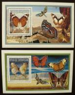 CENTRAFRIQUE: Papillons 2 BLOCS DE LUXE Emis En 1995. (neuf Sans Charniere **) - Butterflies