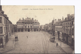1 Cpa Condé. Grande Place Et Mairie. - Conde Sur Escaut