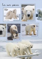 Delcampe - Togo. 2014 Polar Bears. (520a) - Ours