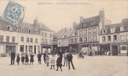 Delcampe - 61 / LAIGLE / PLACE DE LA HALLE ET RUE PORTE GIVRY - L'Aigle