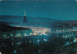 5754- TURIN- BY NIGHT, PANORAMA OF THE MOLE ANTONELLIANA, POSTCARD - Mole Antonelliana