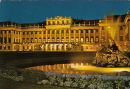 5760- VIENNA- SCHONBRUNN BY NIGHT, FOUNTAIN, POSTCARD - Castello Di Schönbrunn