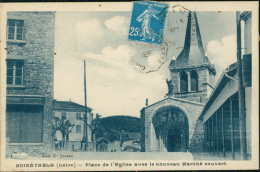 42 NOIRETABLE / Place De L'Eglise Avec Le Marché Couvert / - Noiretable