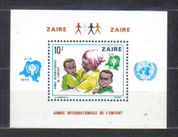 Zaire Mi Bl 29 International Year Of Children , Mother And Child Sheet 1979 MNH - Neufs