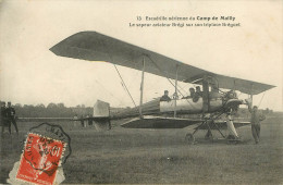 Camp De Mailly : L'aviateur Bregi Sur Son Triplace Breguet - Mailly-le-Camp