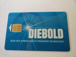 RARE : DIEBOLD - [2] Tarjetas Con Chip