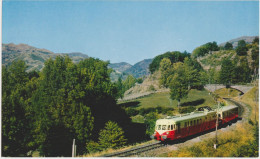 Train : Splendide Image Des Editions La Vie Du Rail : Un Autorail ADP Descend Du Lioran Sur Aurillac. A L´arrière Plan.. - Railway