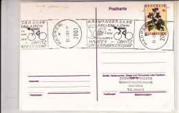 Hadres 1989 - Velo Cycle Wein Vin Raisin Keller - Natur - Ganzsache Stationery Entier Carte - Macchine Per Obliterare (EMA)