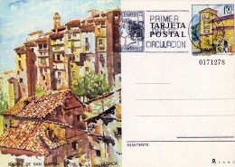 España 1975. Turismo Cuenca. Tarjeta Entero Postal Numeración EDIFIL 111 Con Matasellos Primer Día - 1931-....