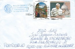 TIMBRES - STAMPS - LETTRE POUR PORTUGAL - ITALIE / ITALIA - PAPE JEAN-PAUL I ET NATAL 2012 - Covers & Documents