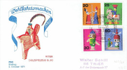 Germany   Mi-Nr 705/708 FDC (y770)- - 1971-1980