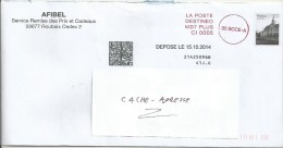 PSEUDO ENTIER POSTAL  AFIBEL 2014  AYANT CIRCULE - Private Stationery