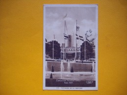 Cpa    PARIS    - 75   - Exposition Internationale - Paris 1937  - Pavillon De La Norvège - Statue