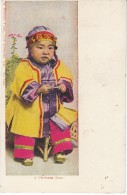 Chinese Baby Child, Los Angeles California, Ethnic Costume Fashion, C1900s Vintage Postcard - Azië
