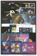 EUROPA 2009 - "ASTRONOMIA" -  CONJUNTO DE SELLOS Y HOJITAS BLOQUES.-TEMÁTICA EMITIDA POR 62 PAÍSES  EL AÑO 2009 - Collections