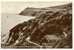 (999) Older Postcard - Carte Ancienne - Isle Of Man - Lighthouse In Bradda Head - Isola Di Man (dell'uomo)