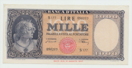 Italy 1000 Lire 1948 AUNC Pick 88a  88 A - 1.000 Lire