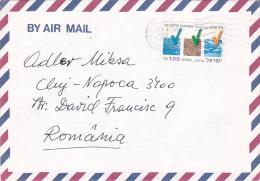 718A  ISRAEL AIRMAIL COVER 1993 SEND TO ROMANIA. - Storia Postale